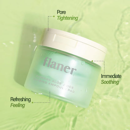 Cypress Aloe Calming Toner Pads 70 Sheets - Beautiha