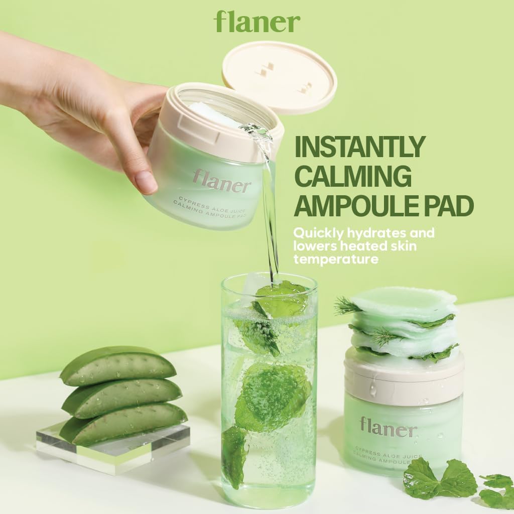 Cypress Aloe Calming Toner Pads 70 Sheets - Beautiha