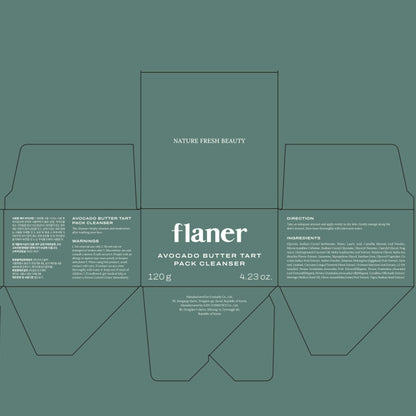 [ Flaner ] Avocado Pack Pore Cleanser 120g - Beautiha