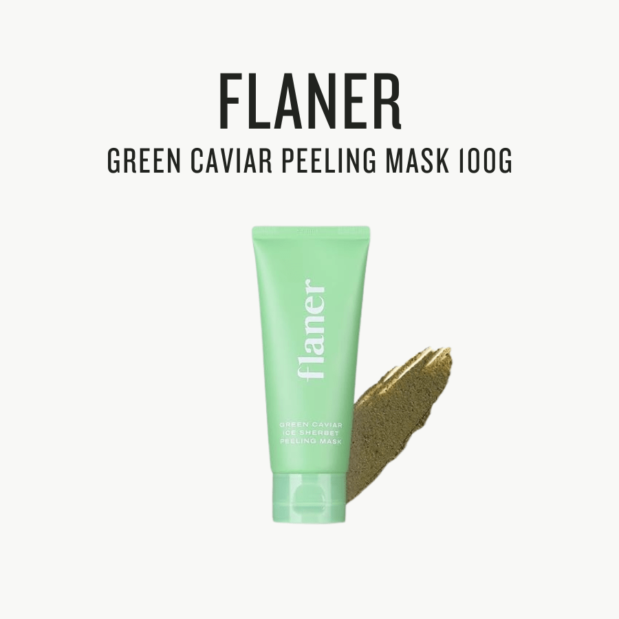 [ Flaner ] Green Caviar Peeling Mask 100g - Beautiha
