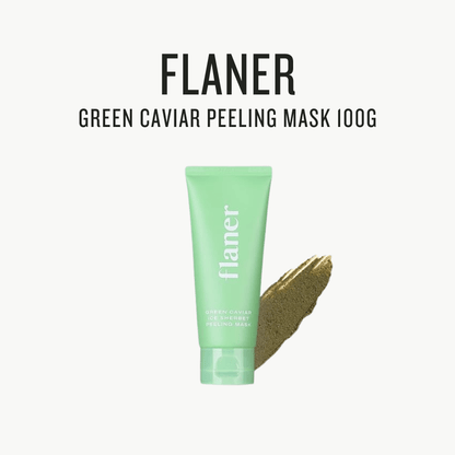 [ Flaner ] Green Caviar Peeling Mask 100g - Beautiha