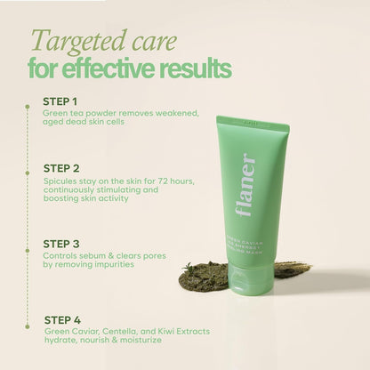 [ Flaner ] Green Caviar Peeling Mask 100g - Beautiha