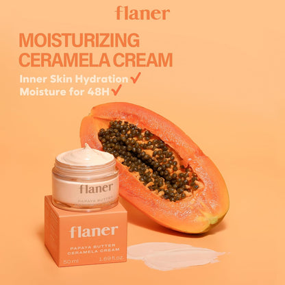 [ Flaner ] Papaya Ceramela Moisturizer Cream 1.69 fl.oz - Beautiha
