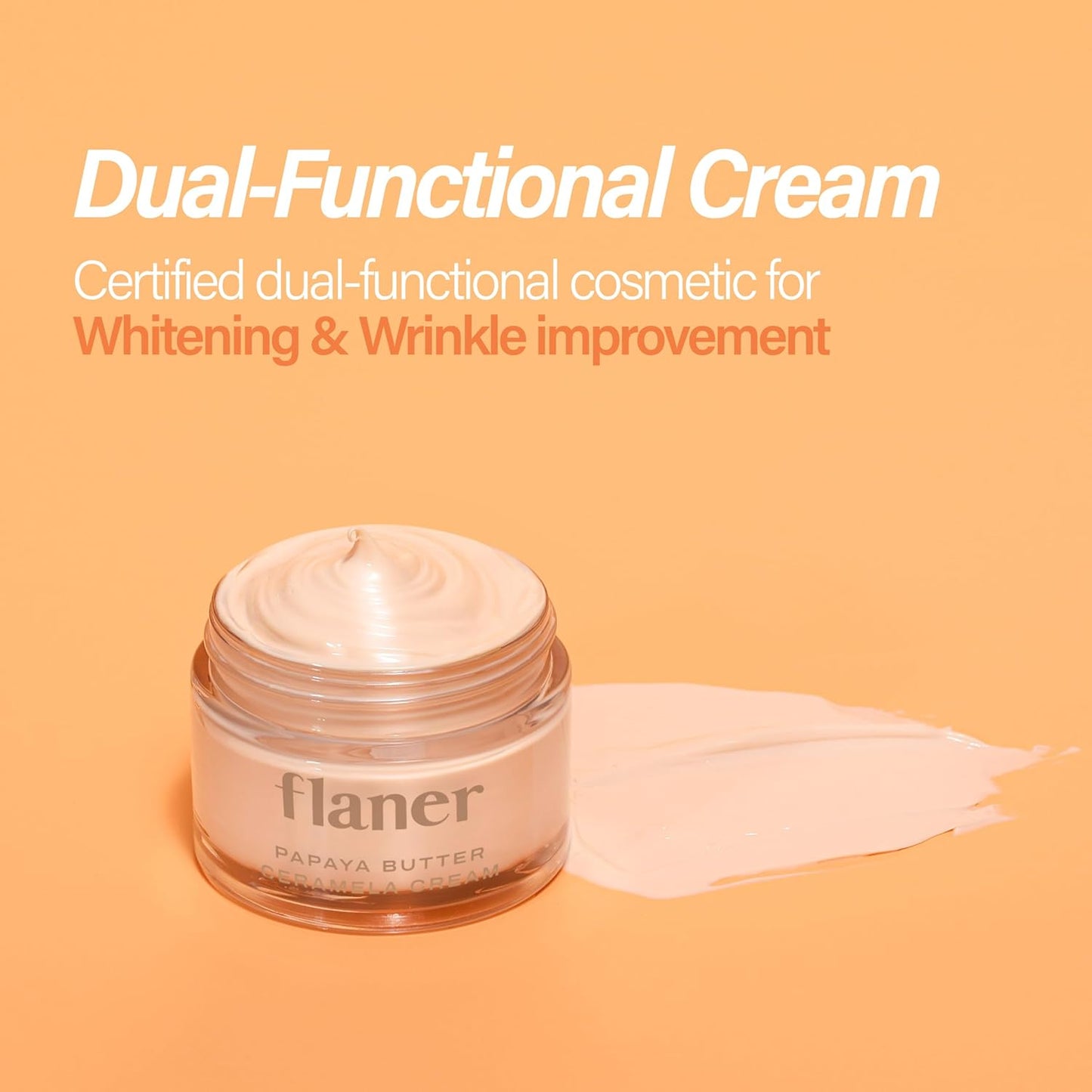 [ Flaner ] Papaya Ceramela Moisturizer Cream 1.69 fl.oz - Beautiha