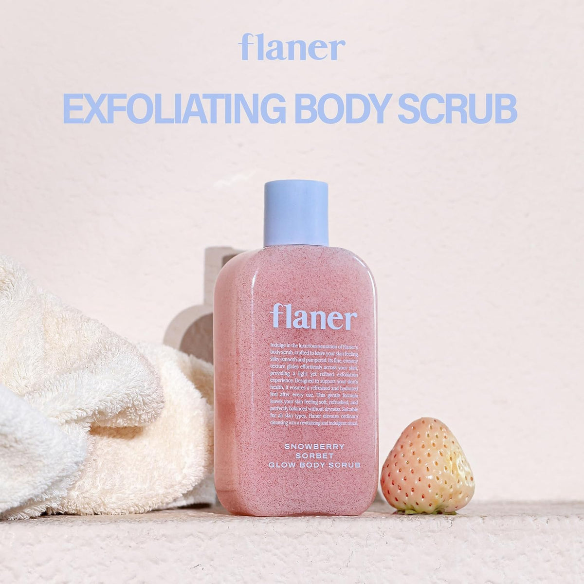 [ Flaner ] Snowberry Sorbet Body Scrub - Beautiha
