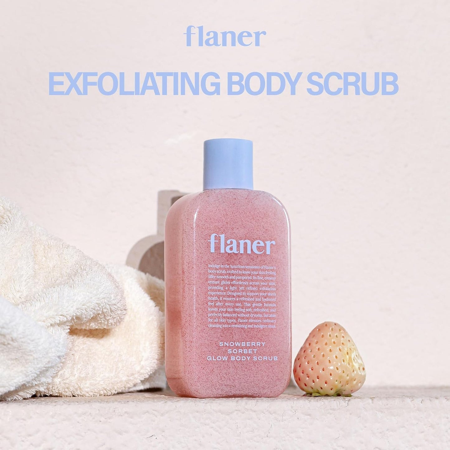 [ Flaner ] Snowberry Sorbet Body Scrub - Beautiha