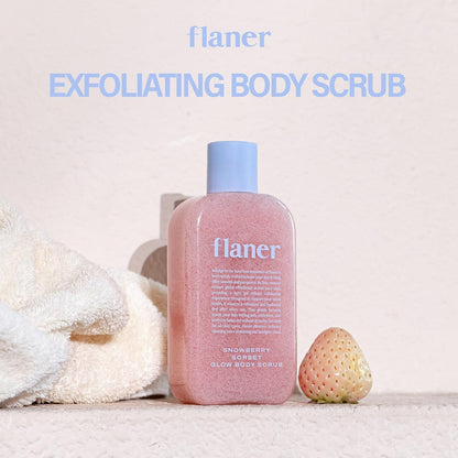 [ Flaner ] Snowberry Sorbet Body Scrub - Beautiha