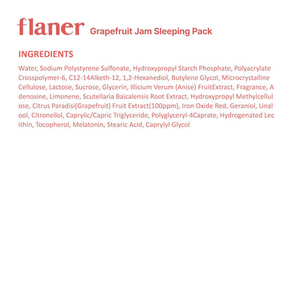 Grapefruit Sleeping Mask 100g - Beautiha