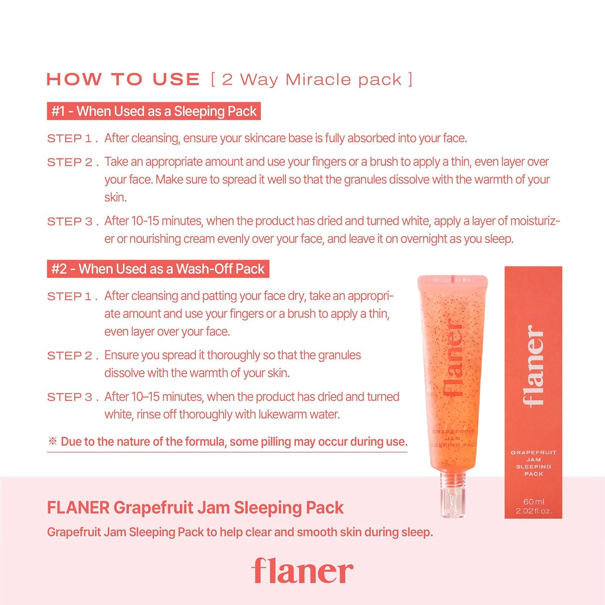 Grapefruit Sleeping Mask 100g - Beautiha