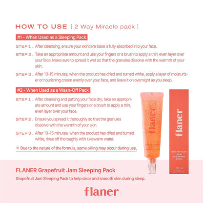 Grapefruit Sleeping Mask 100g - Beautiha