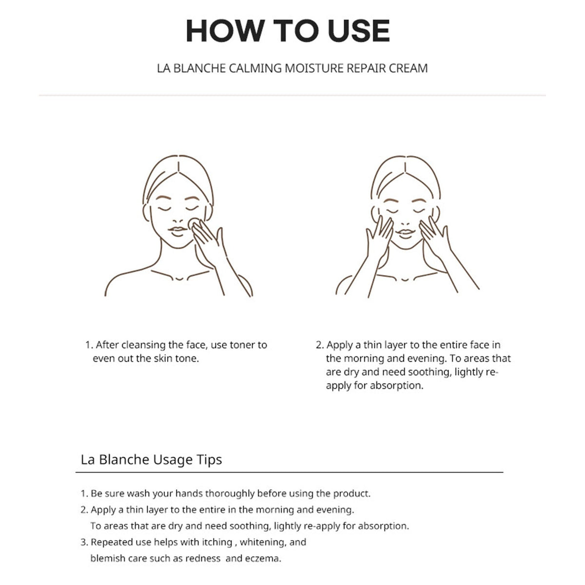 [ La Chomb ] LA BLANCHE Cream 60ml - Beautiha